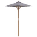 PARASOL OGRODOWY CIEMNOSZARY 150X210CM Z BAMBUSA