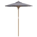 PARASOL OGRODOWY CIEMNOSZARY 180X230CM Z BAMBUSA