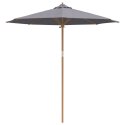 PARASOL OGRODOWY CIEMNOSZARY 240X260CM Z BAMBUSA