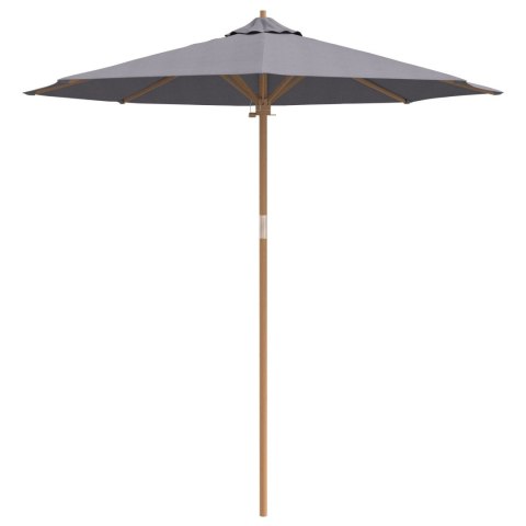 PARASOL OGRODOWY CIEMNOSZARY 240X260CM Z BAMBUSA