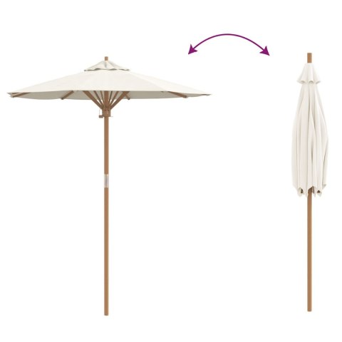 PARASOL OGRODOWY KREMOWY 180X230CM Z BAMBUSA