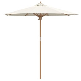 PARASOL OGRODOWY KREMOWY 217X230CM Z BAMBUSA