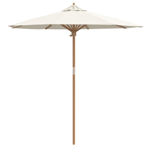 PARASOL OGRODOWY KREMOWY 217X230CM Z BAMBUSA