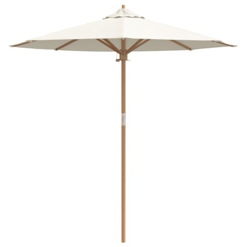 PARASOL OGRODOWY KREMOWY 217X230CM Z BAMBUSA