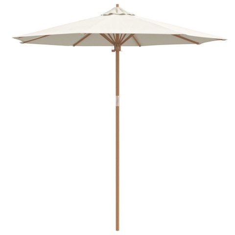 PARASOL OGRODOWY KREMOWY 240X260CM Z BAMBUSA