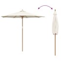 PARASOL OGRODOWY KREMOWY 270X260CM BAMBOO