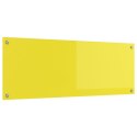 PANEL KUCHENNY OCHRONNY ŻÓŁTY 110X40X0,6CM ZE SZKŁA HARTOWANEGO