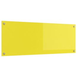 PANEL KUCHENNY OCHRONNY ŻÓŁTY 110X40X0,6CM ZE SZKŁA HARTOWANEGO