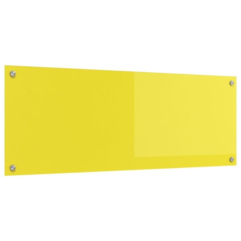 PANEL KUCHENNY OCHRONNY ŻÓŁTY 110X40X0,6CM ZE SZKŁA HARTOWANEGO