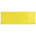 PANEL KUCHENNY OCHRONNY ŻÓŁTY 110X40X0,6CM ZE SZKŁA HARTOWANEGO