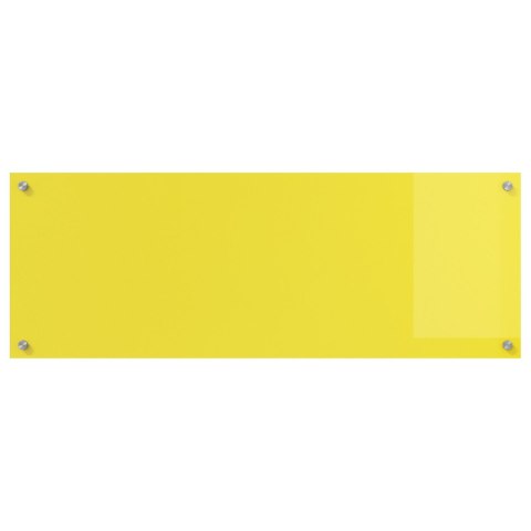 PANEL KUCHENNY OCHRONNY ŻÓŁTY 110X40X0,6CM ZE SZKŁA HARTOWANEGO