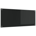 PANEL KUCHENNY OCHRONNY KUCHENNY CZARNY 120X50X0.6CM SZKŁO HARTOWANE