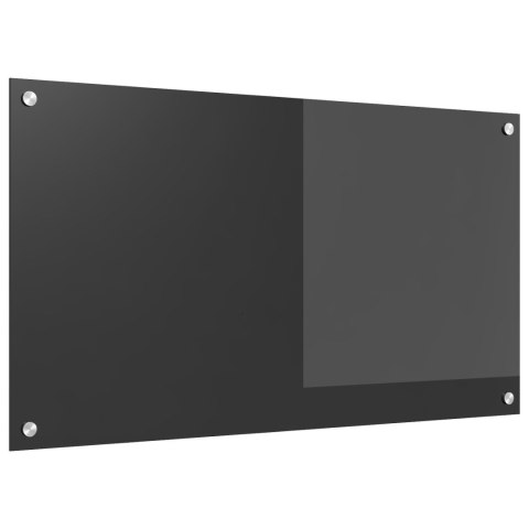 PANEL OCHRONNY DO KUCHNI CIEMNOSZARY 90X50X0,6CM SZKŁO HARTOWANE