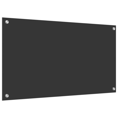 PANEL OCHRONNY DO KUCHNI CIEMNOSZARY 90X50X0,6CM SZKŁO HARTOWANE