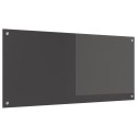 PANEL OCHRONNY DO KUCHNI CIEMNOSZARY 110X50X0,6CM SZKŁO HARTOWANE