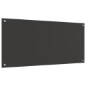 PANEL OCHRONNY DO KUCHNI CIEMNOSZARY 110X50X0,6CM SZKŁO HARTOWANE