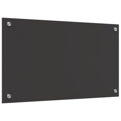 PANEL OCHRONNY DO KUCHNI CIEMNOSZARY 70X40X0,6CM SZKŁO HARTOWANE