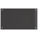 PANEL OCHRONNY DO KUCHNI CIEMNOSZARY 70X40X0,6CM SZKŁO HARTOWANE