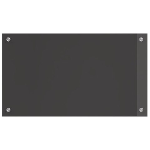 PANEL OCHRONNY DO KUCHNI CIEMNOSZARY 70X40X0,6CM SZKŁO HARTOWANE