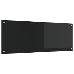 PANEL OCHRONNY DO KUCHNI CZARNY 110X40X0,6CM SZKŁO HARTOWANE