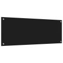 PANEL OCHRONNY DO KUCHNI CZARNY 110X40X0,6CM SZKŁO HARTOWANE
