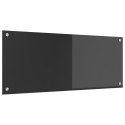 PANEL OCHRONNY DO KUCHNI CIEMNOSZARY 100X40X0,6CM ZE SZKŁA HARTOWANEGO