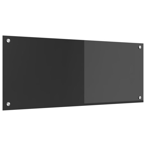 PANEL OCHRONNY DO KUCHNI CIEMNOSZARY 100X40X0,6CM ZE SZKŁA HARTOWANEGO