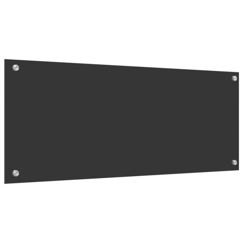 PANEL OCHRONNY DO KUCHNI CIEMNOSZARY 100X40X0,6CM ZE SZKŁA HARTOWANEGO