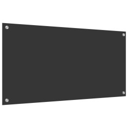PANEL OCHRONNY DO KUCHNI CIEMNOSZARY 100X50X0,6CM SZKŁO HARTOWANE