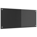 PANEL OCHRONNY DO KUCHNI CIEMNOSZARY 90X40X0,6CM SZKŁO HARTOWANE