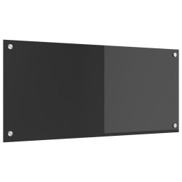 PANEL OCHRONNY DO KUCHNI CIEMNOSZARY 90X40X0,6CM SZKŁO HARTOWANE