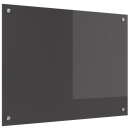 PANEL KUCHENNY OCHRONNY KUCHENNY CIEMNOSZARY 80X60X0.6CM ZE SZKŁA HARTOWANEGO