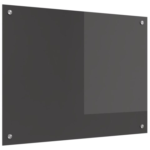 PANEL KUCHENNY OCHRONNY KUCHENNY CIEMNOSZARY 80X60X0.6CM ZE SZKŁA HARTOWANEGO