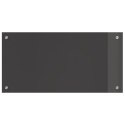 CIEMNOSZARY PANEL OCHRONNY DO KUCHNI 80X40X0,6CM ZE SZKŁA HARTOWANEGO