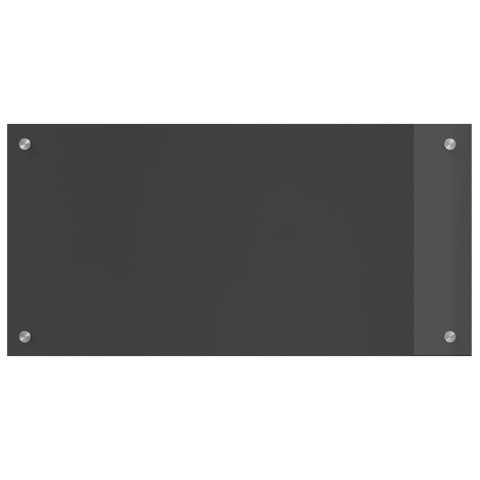 CIEMNOSZARY PANEL OCHRONNY DO KUCHNI 80X40X0,6CM ZE SZKŁA HARTOWANEGO