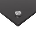 CIEMNOSZARY PANEL OCHRONNY DO KUCHNI 80X50X0.6CM ZE SZKŁA HARTOWANEGO