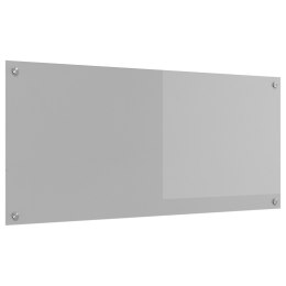 LAMPA ŚCIENNA DO KUCHNI JASNOSZARA 110X50X0,6CM Z HARTOWANEGO SZKŁA