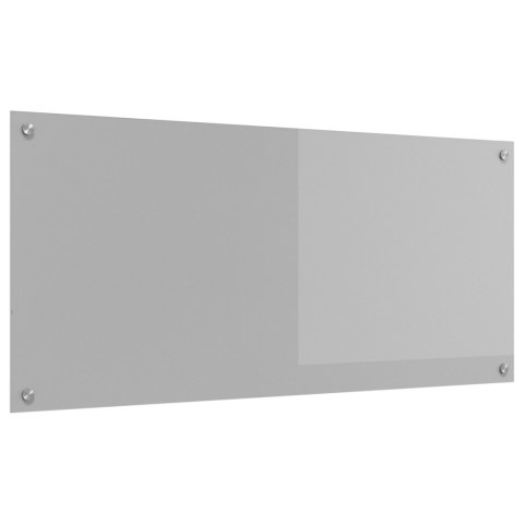 LAMPA ŚCIENNA DO KUCHNI JASNOSZARA 110X50X0,6CM Z HARTOWANEGO SZKŁA