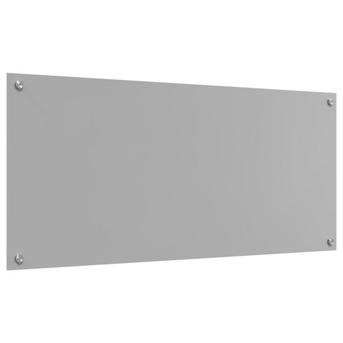 LAMPA ŚCIENNA DO KUCHNI JASNOSZARA 110X50X0,6CM Z HARTOWANEGO SZKŁA