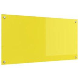 ŻÓŁTY PANEL KUCHENNY OCHRONNY 100X50X0,6CM SZKŁO HARTOWANE