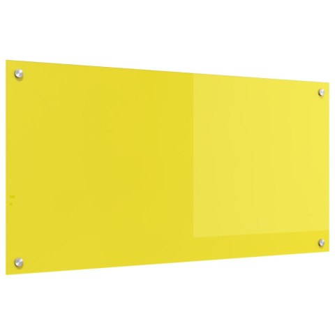 ŻÓŁTY PANEL KUCHENNY OCHRONNY 100X50X0,6CM SZKŁO HARTOWANE