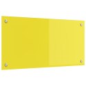 ŻÓŁTY PANEL KUCHENNY OCHRONNY 80X40X0,6CM Z HARTOWANEGO SZKŁA