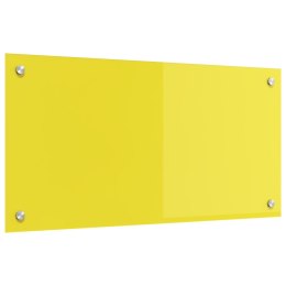 ŻÓŁTY PANEL KUCHENNY OCHRONNY 80X40X0,6CM Z HARTOWANEGO SZKŁA