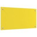 ŻÓŁTY PANEL KUCHENNY OCHRONNY 80X40X0,6CM Z HARTOWANEGO SZKŁA