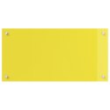 ŻÓŁTY PANEL KUCHENNY OCHRONNY 80X40X0,6CM Z HARTOWANEGO SZKŁA