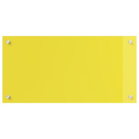 ŻÓŁTY PANEL KUCHENNY OCHRONNY 80X40X0,6CM Z HARTOWANEGO SZKŁA