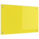 PANEL KUCHENNY OCHRONNY ŻÓŁTY 80X50X0,6CM SZKŁO HARTOWANE