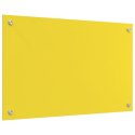 PANEL KUCHENNY OCHRONNY ŻÓŁTY 80X50X0,6CM SZKŁO HARTOWANE