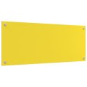 ŻÓŁTY PANEL OCHRONNY DO KUCHNI 100X40X0.6CM SZKŁO HARTOWANE