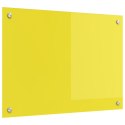 ZASŁONA KUCHENNA ŻÓŁTA 70X50X0,6CM SZKŁO HARTOWANE